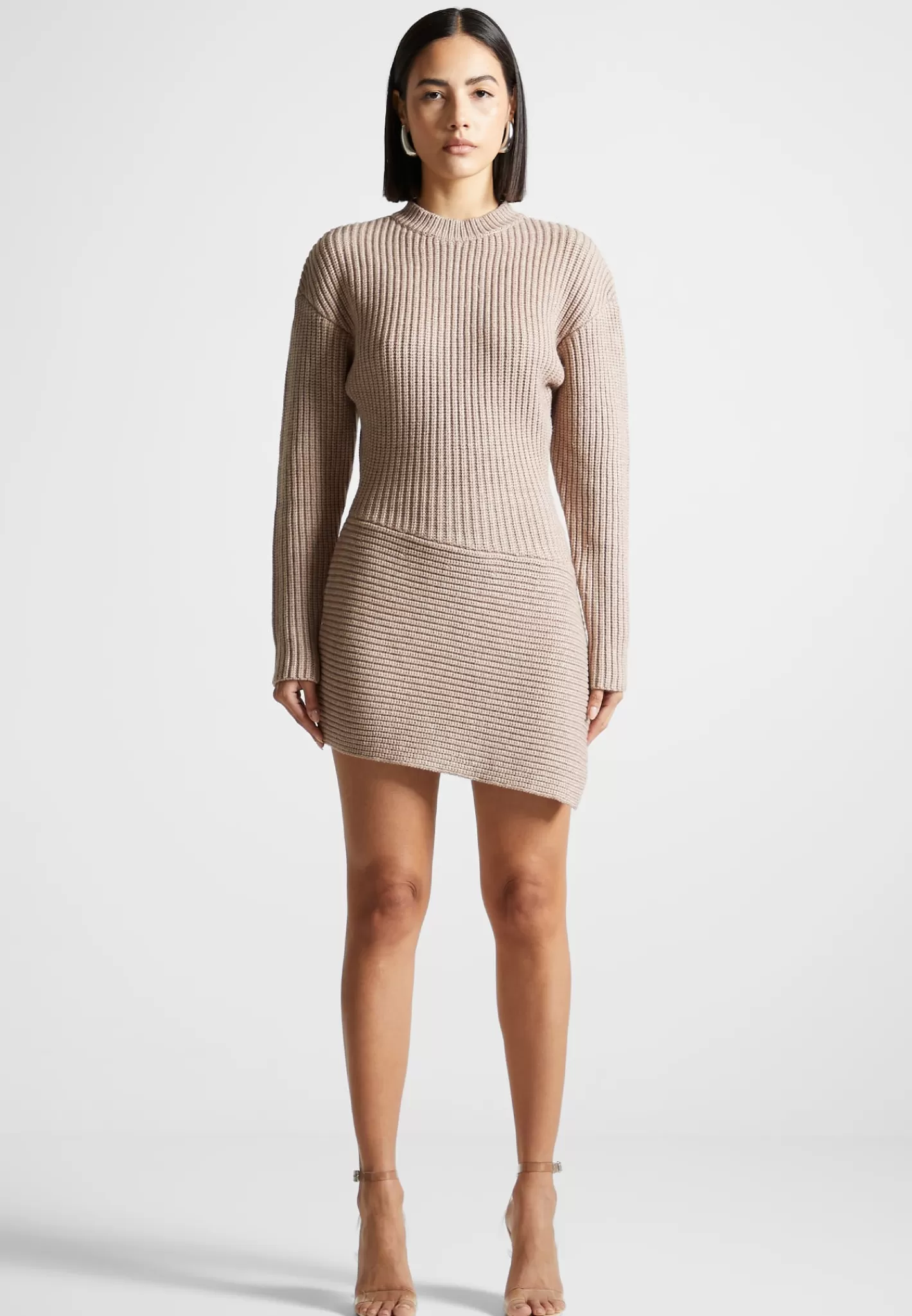 Asymmetric Knit Jumper Dress - -Manière De Voir Sale