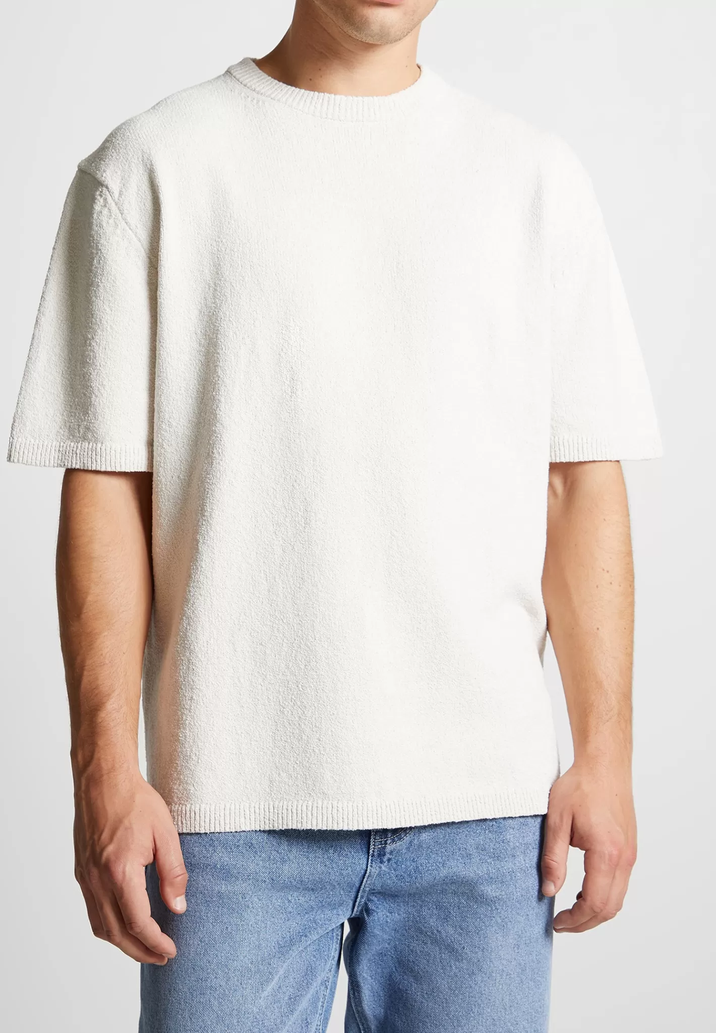 Boucle Knit Oversized Fit T-Shirt - -Manière De Voir Clearance