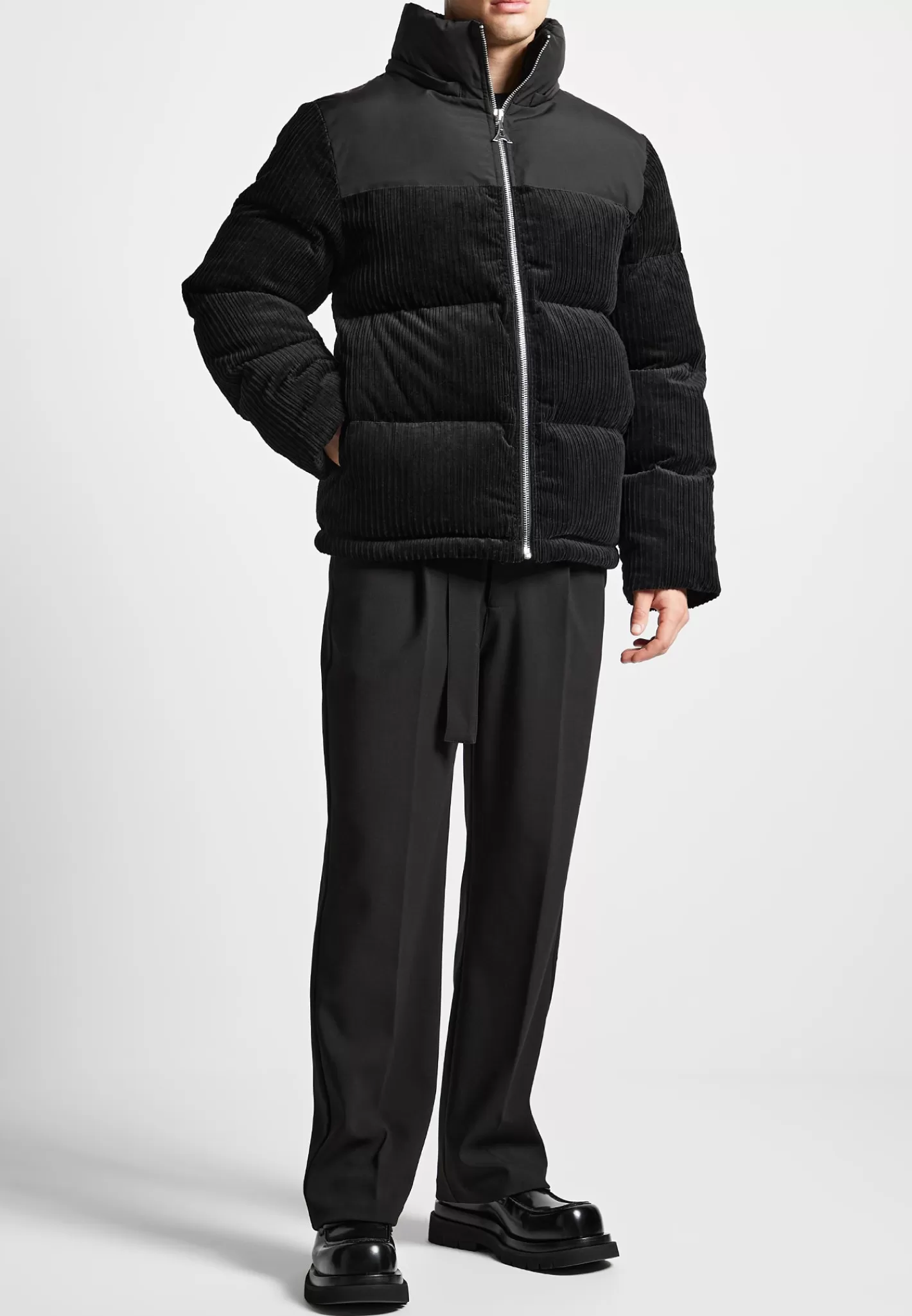 Corduroy Puffer Jacket - -Manière De Voir Fashion