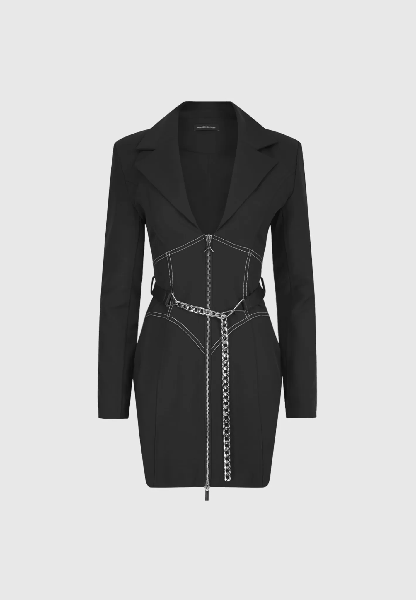 Corset Blazer Dress with Chain - -Manière De Voir Best