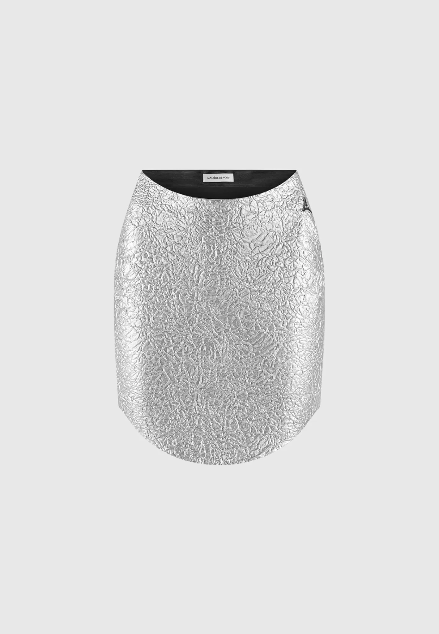 Dipped Waist Metallic Mini Skirt - -Manière De Voir Hot