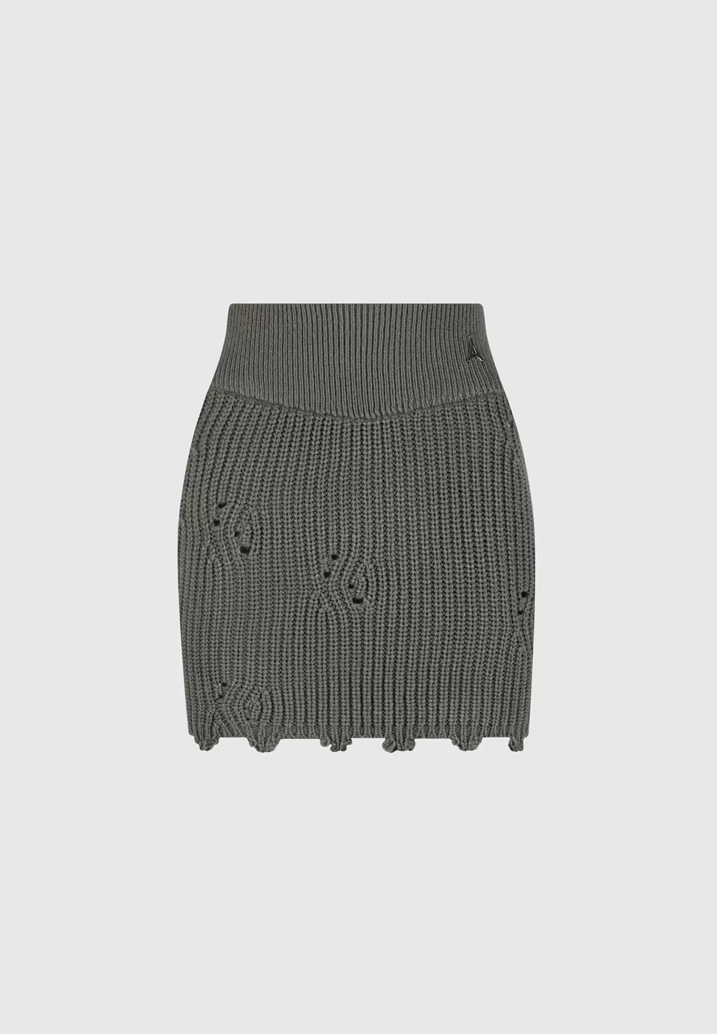 Distressed Knit Mini Skirt - -Manière De Voir Clearance