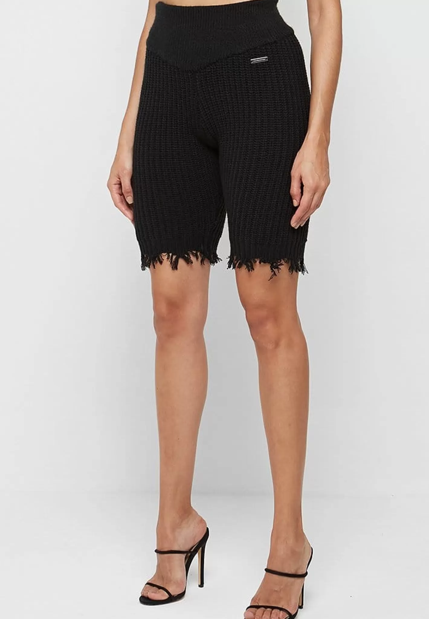 Distressed Knitted Cycling Shorts - -Manière De Voir Best