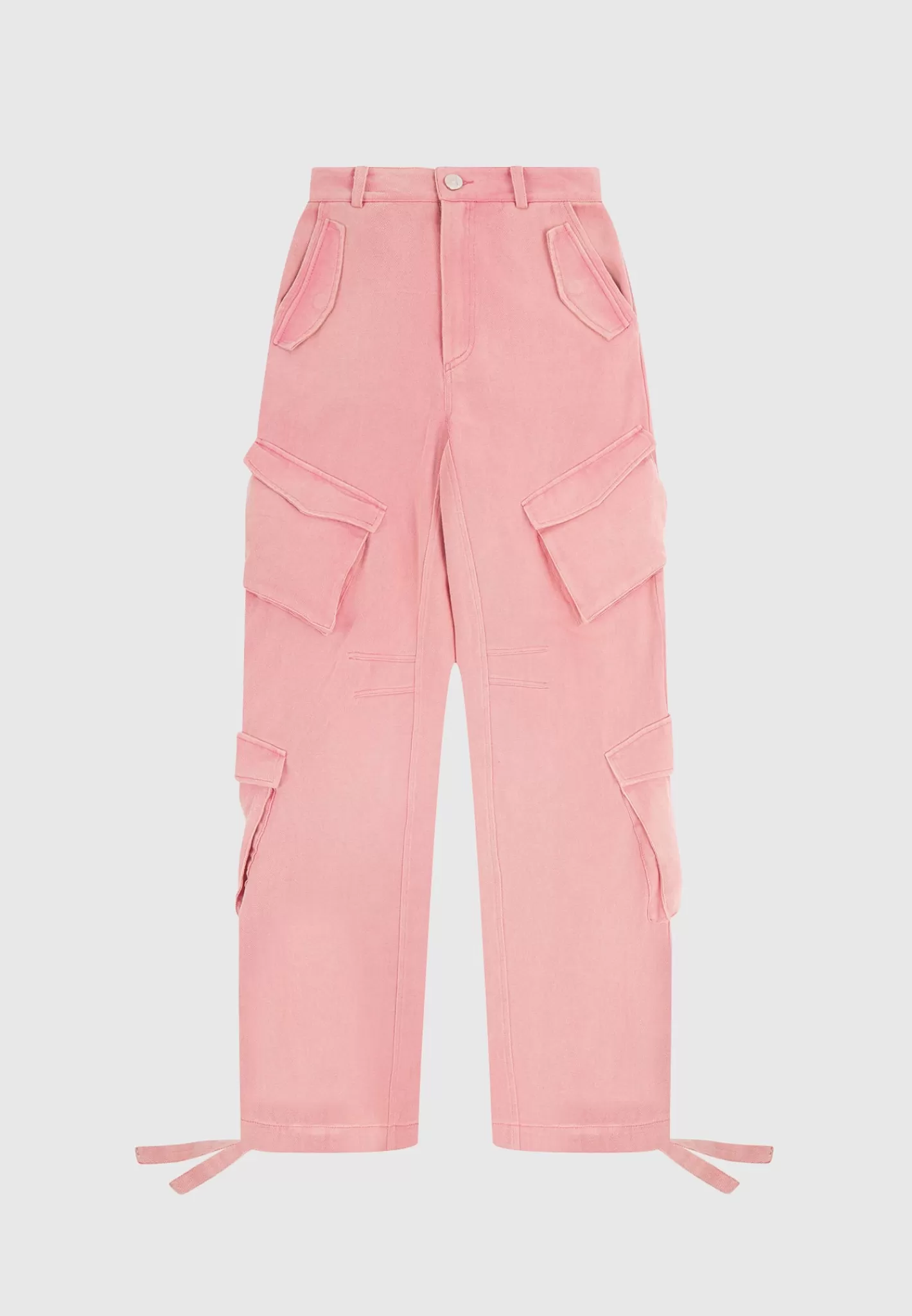 High Waisted Cargo Pants - Wash-Manière De Voir Store