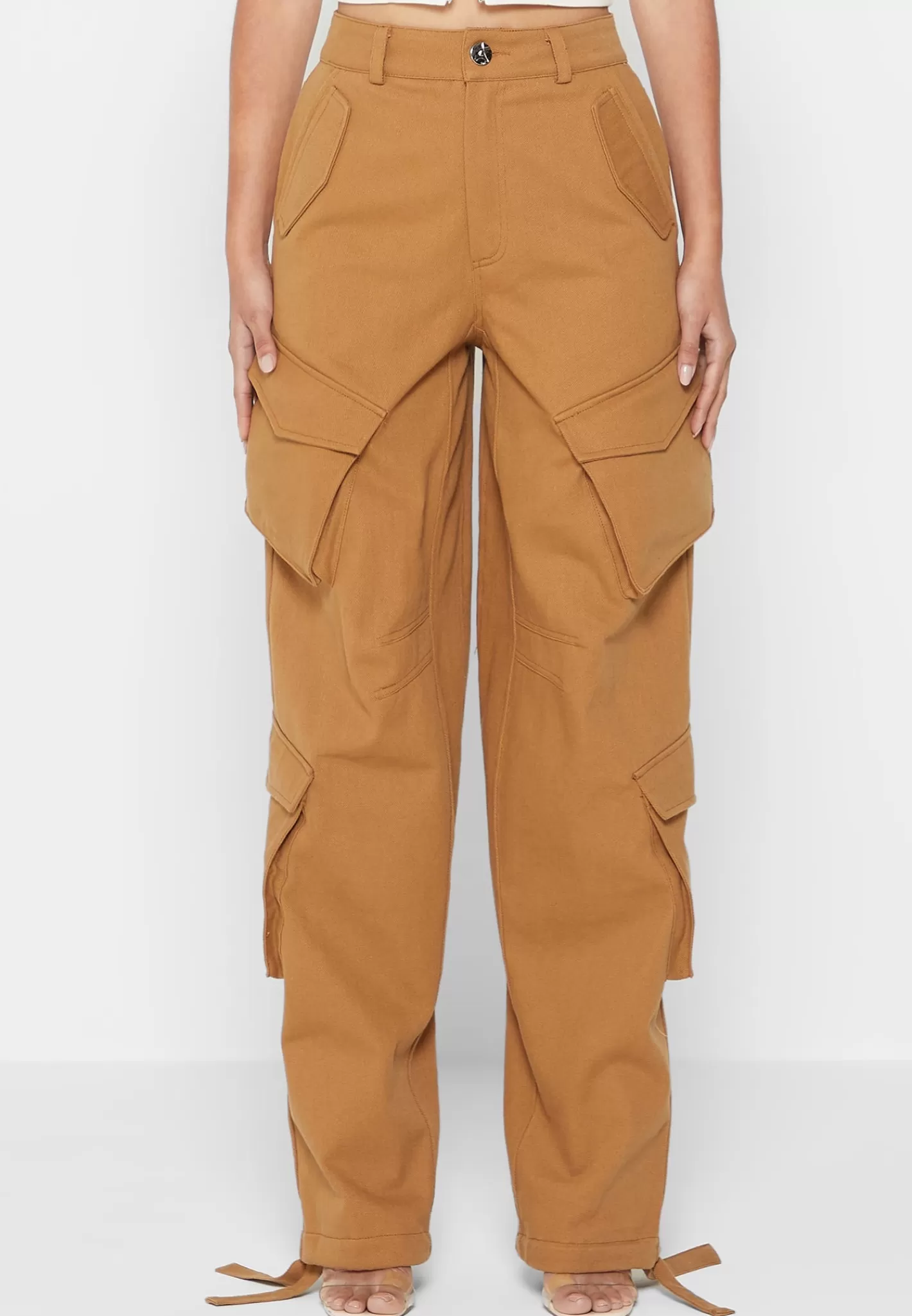 High Waisted Cargo Pants - -Manière De Voir New