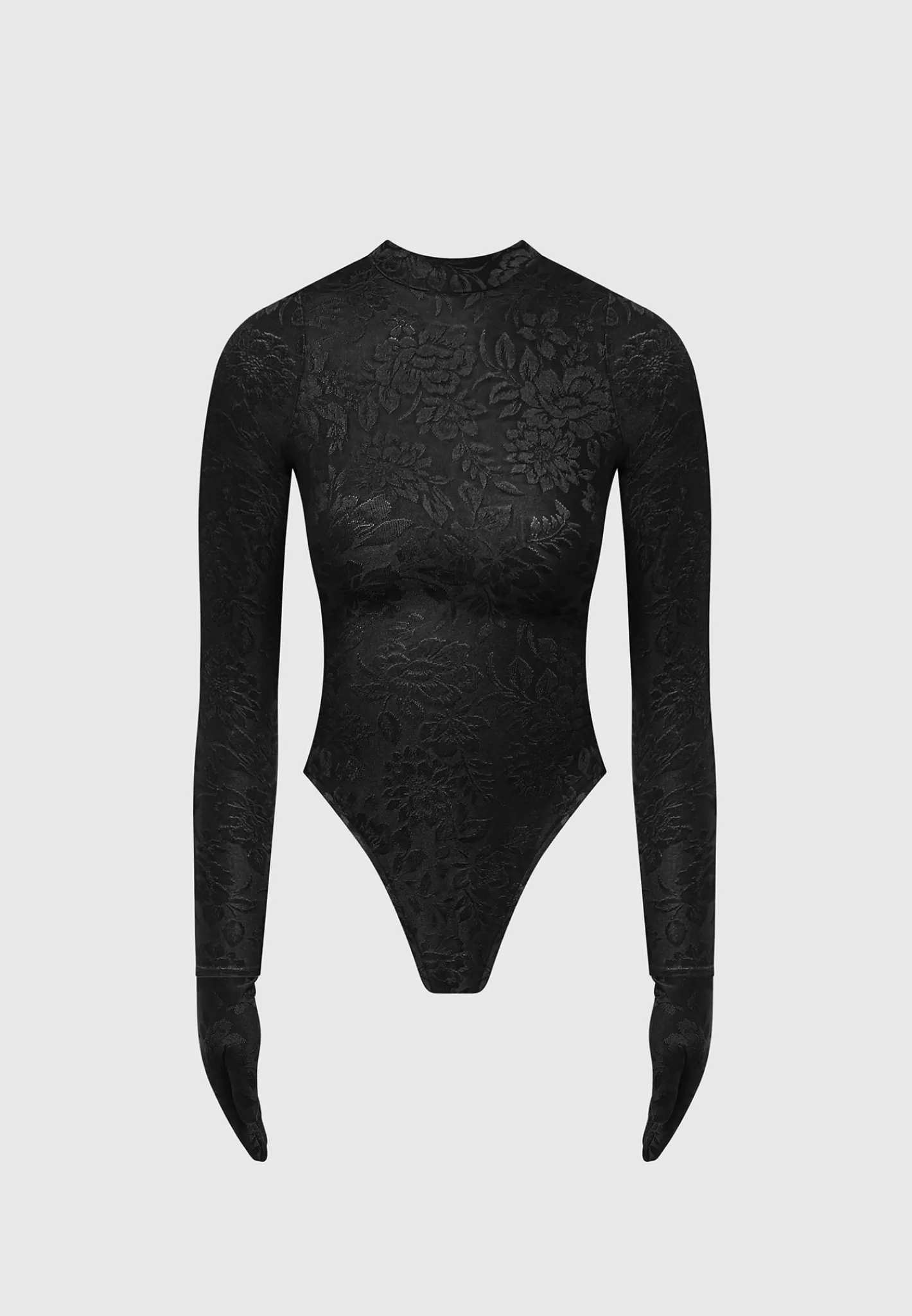 Jacquard Bodysuit with Gloves - -Manière De Voir Sale