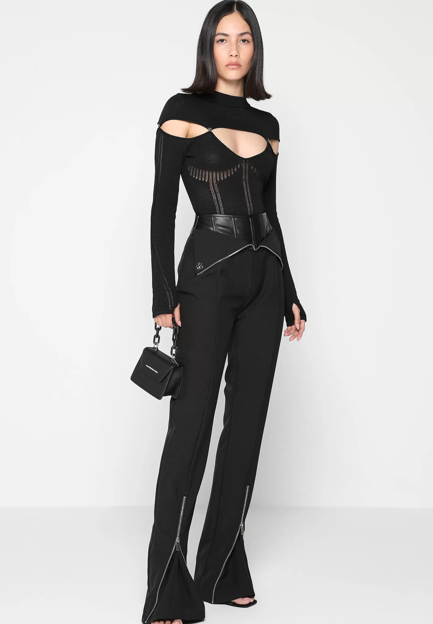 Knitted Cut Out Bodysuit - -Manière De Voir Store