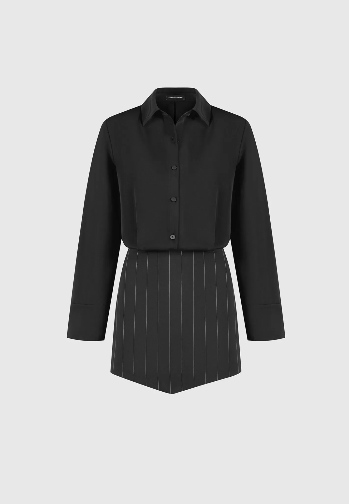 Pinstripe Skirt Shirt Dress - -Manière De Voir Best Sale