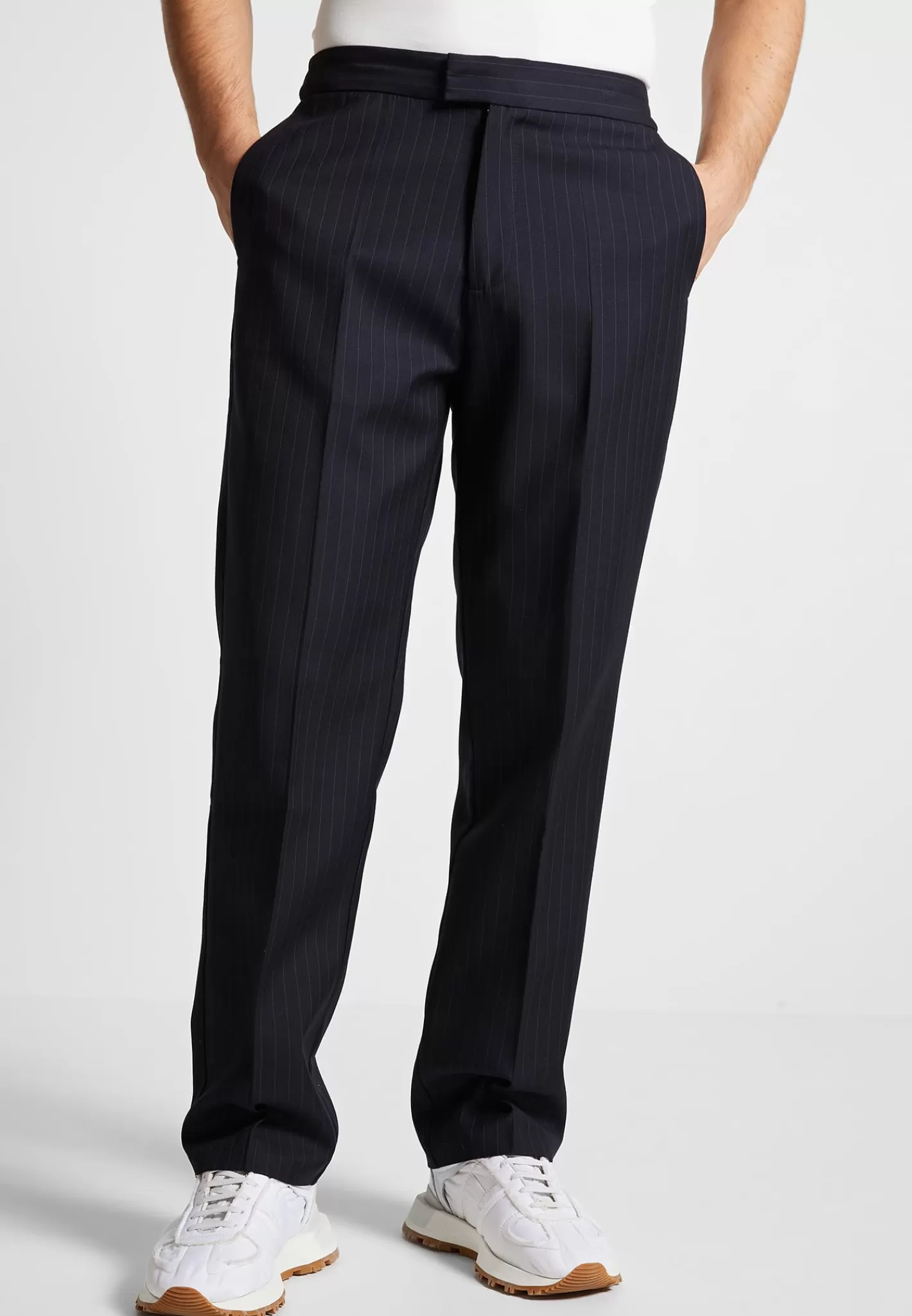 Pinstripe Tailored Trousers - -Manière De Voir Flash Sale