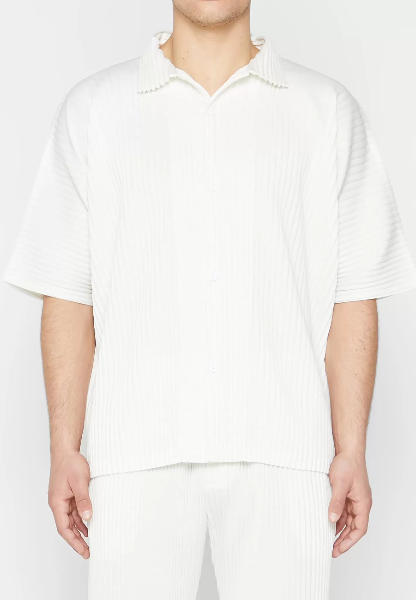 Pleated Shirt - Off White-Manière De Voir New