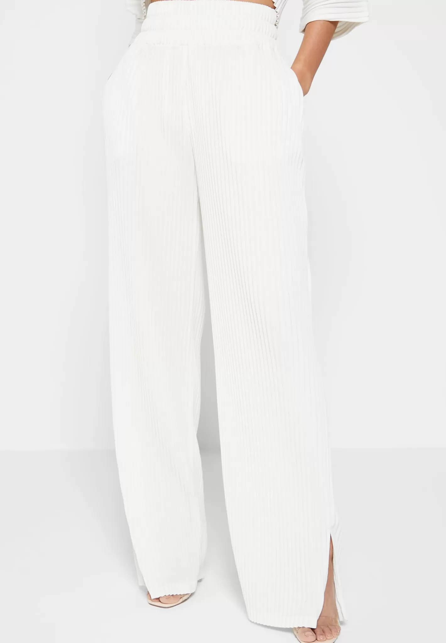 Pleated Trousers - Off White-Manière De Voir Online