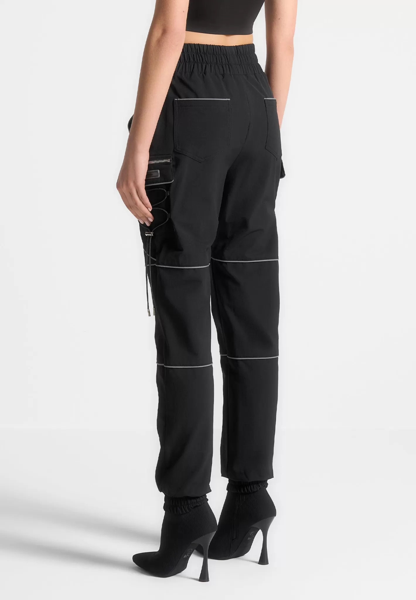 Reflective Piped Cargo Pants - -Manière De Voir Clearance