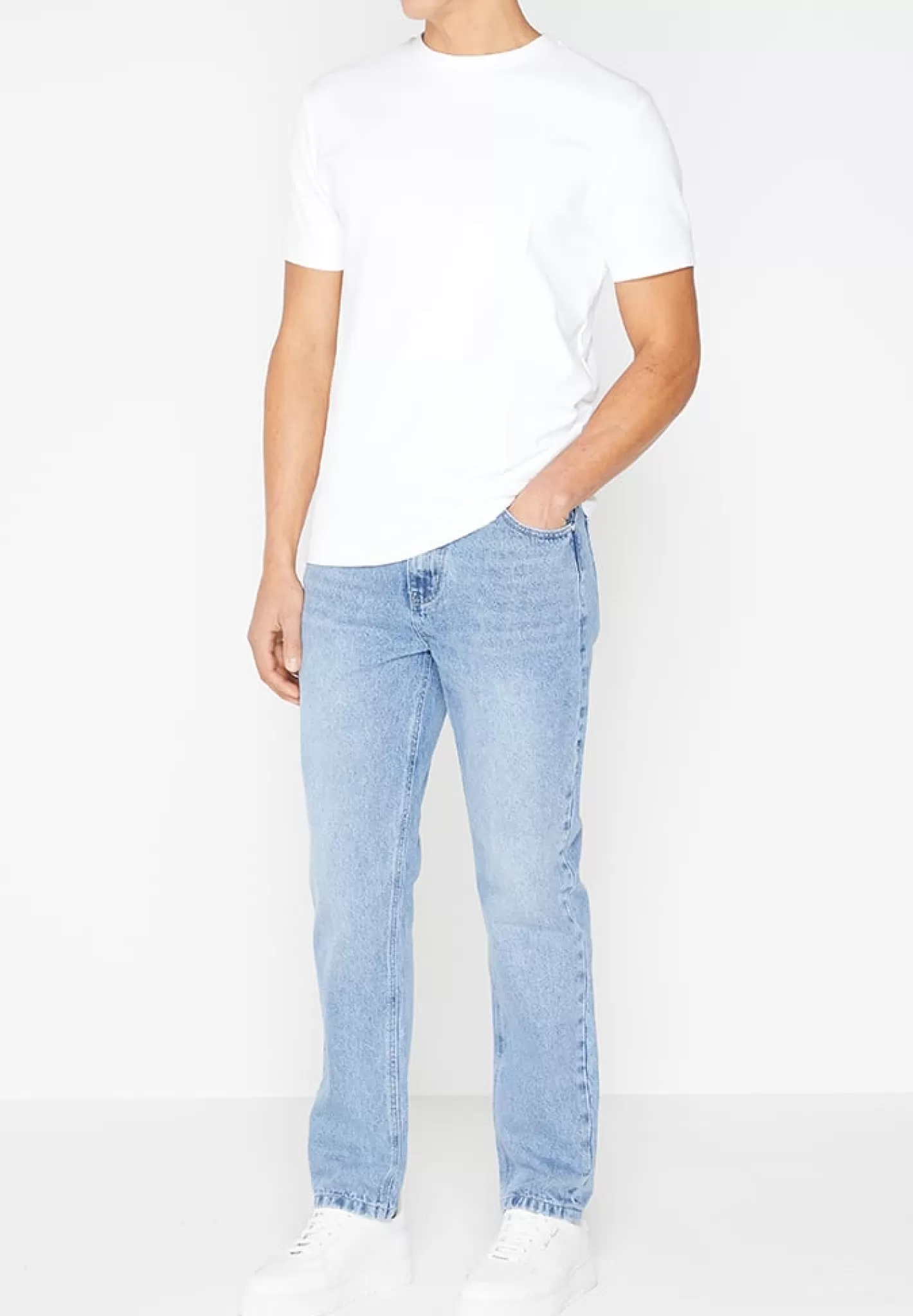 Regular Fit Jeans - Mid Blue-Manière De Voir Store
