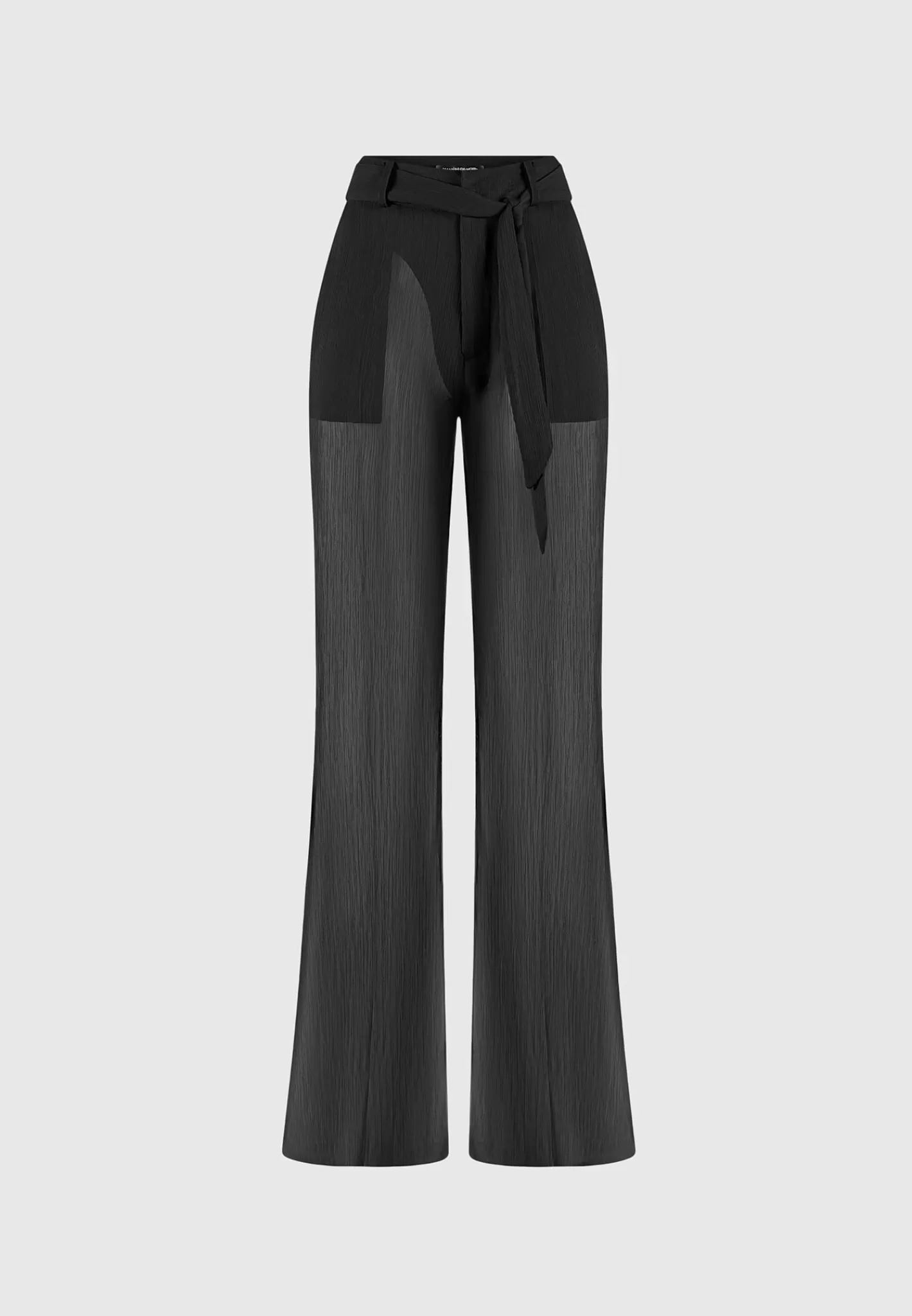 Sheer Trousers with Belt - -Manière De Voir Sale