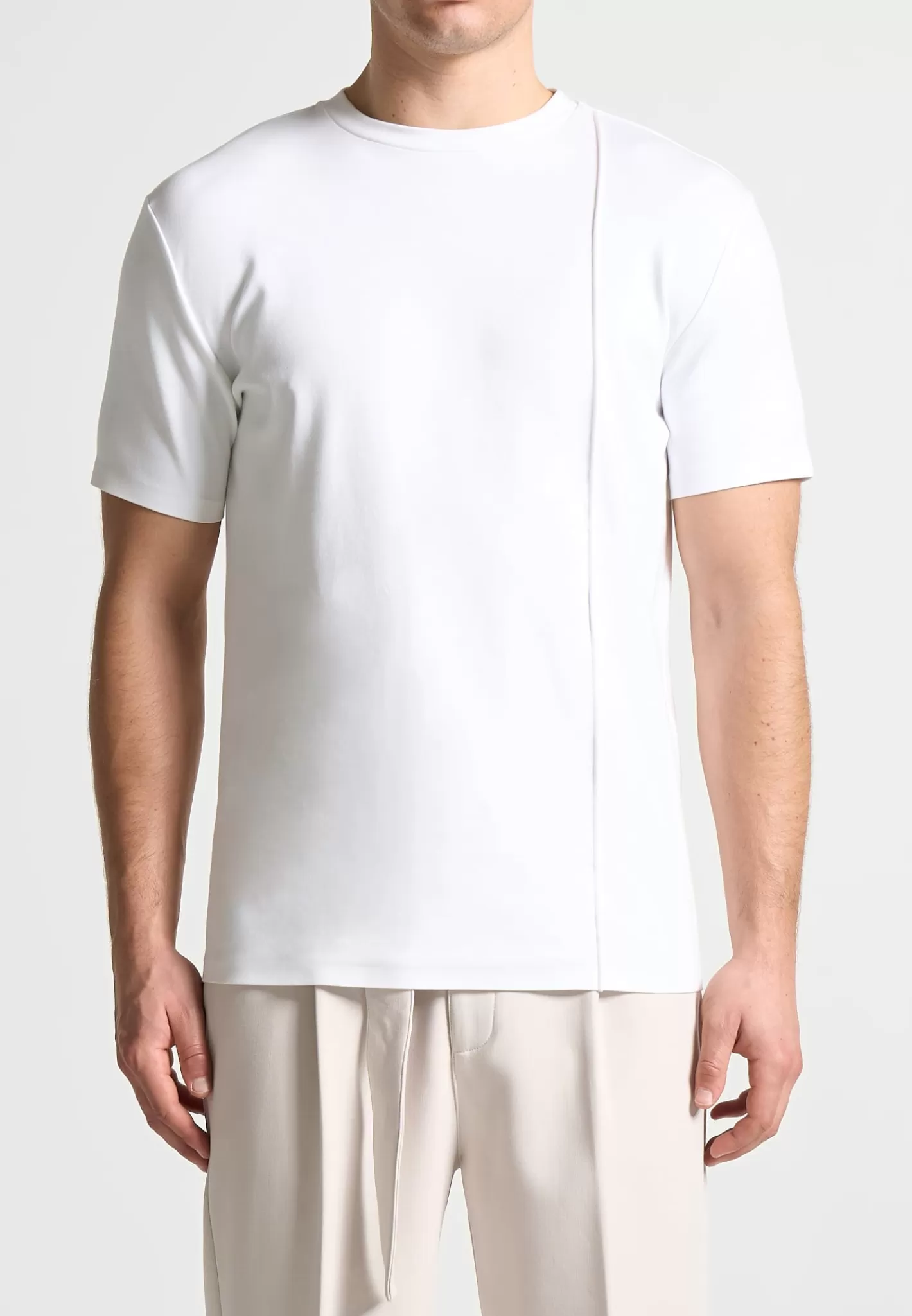 Éternel Slim Fit Cotton T-Shirt with Pintuck - -Manière De Voir Flash Sale