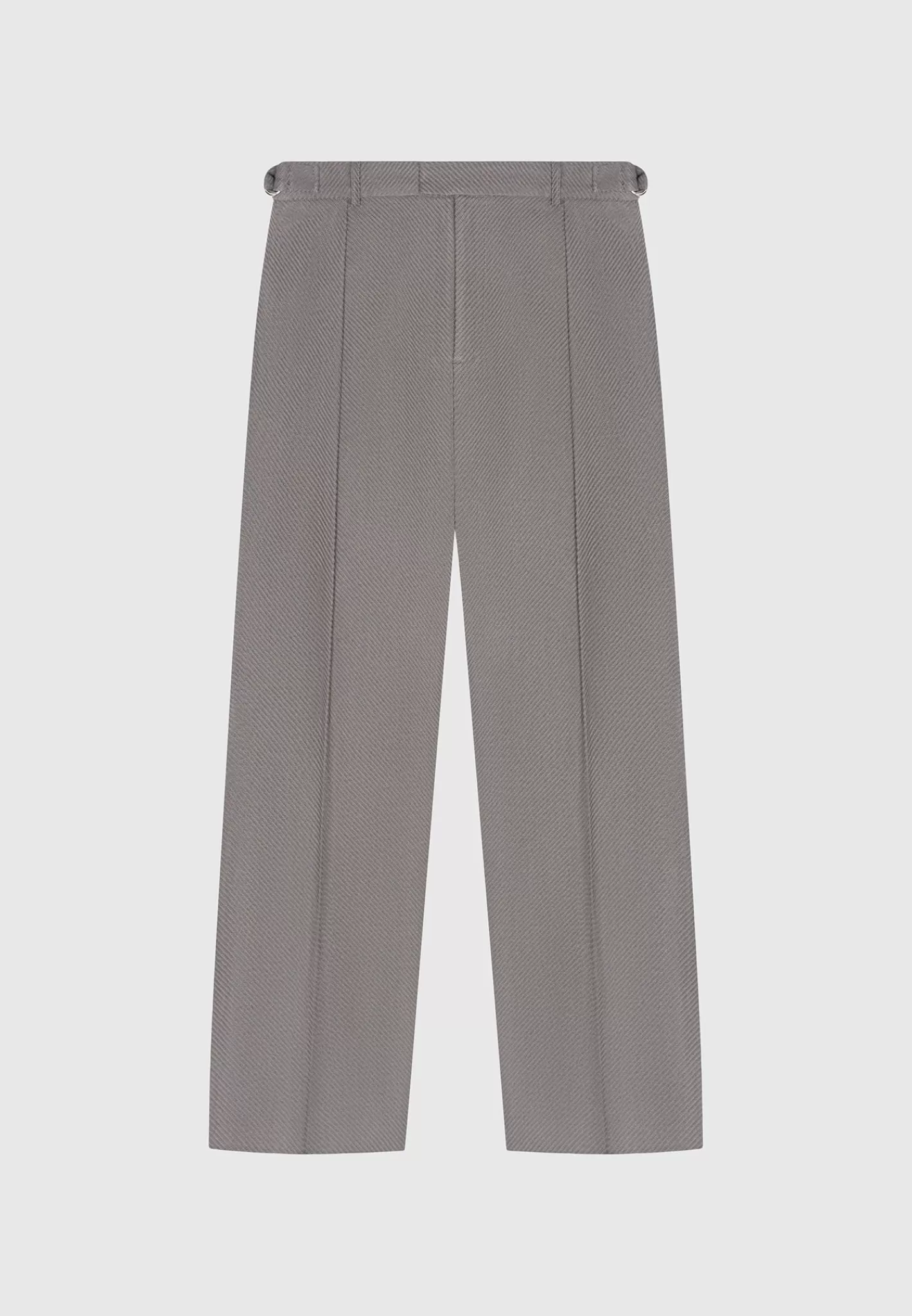 Twill Regular Trousers with Pleat - -Manière De Voir Shop