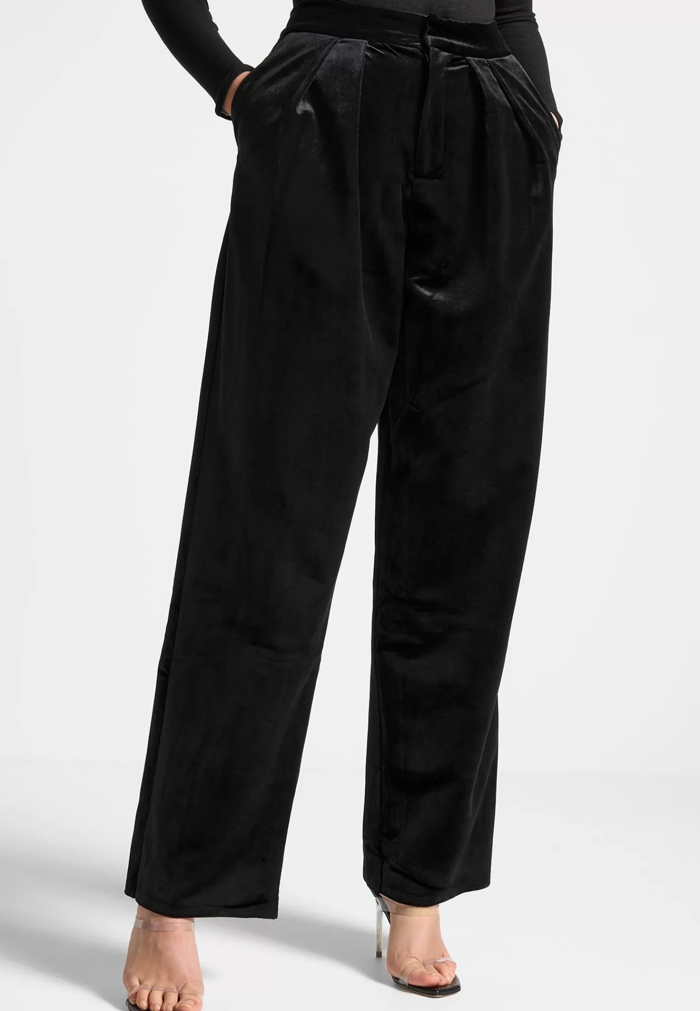Velvet Tailored Pleated Trousers - -Manière De Voir Hot