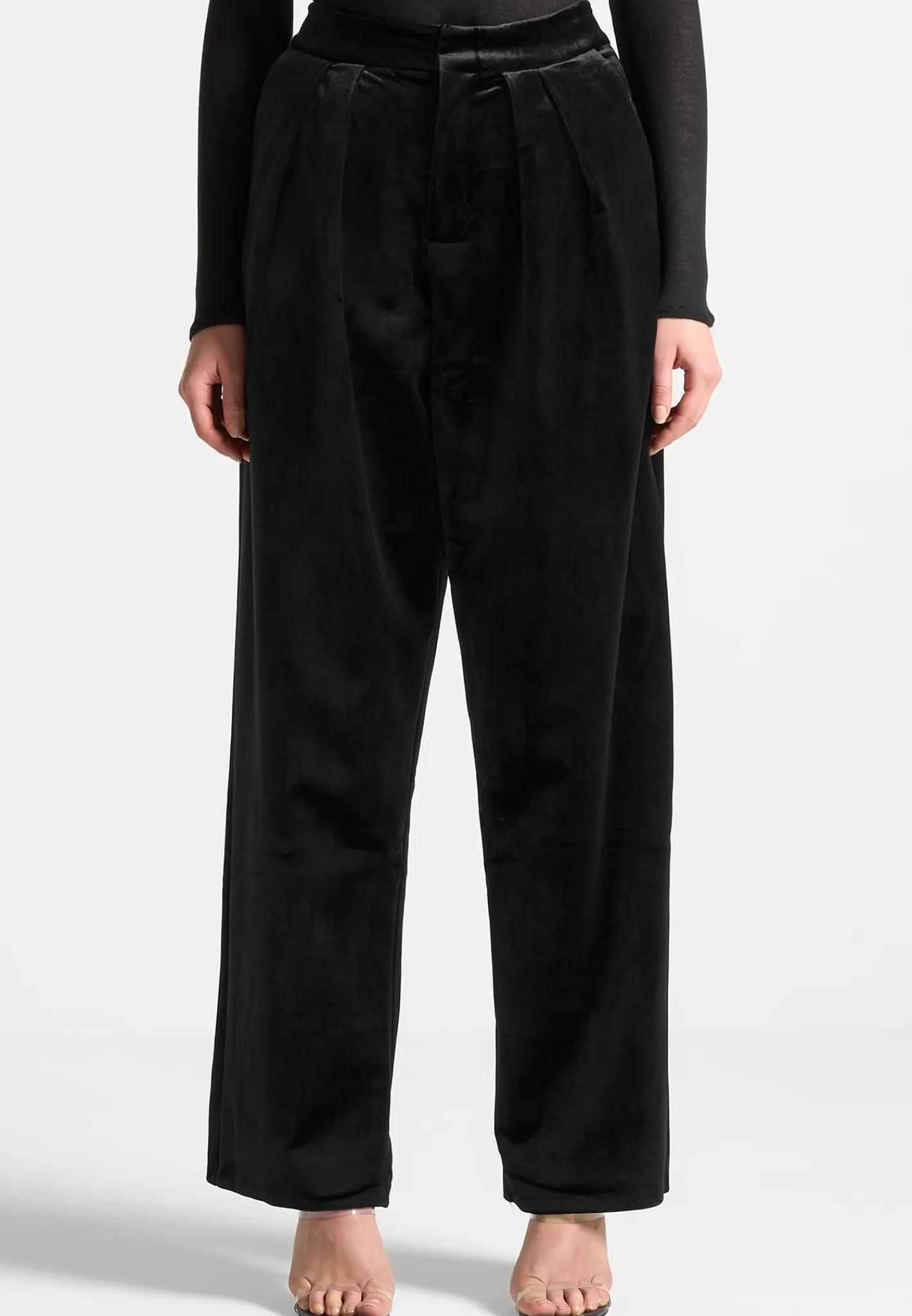 Velvet Tailored Pleated Trousers - -Manière De Voir Hot